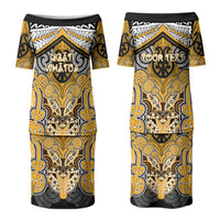 Aotearoa Iwi Ngati Whatua Personalised Couples Matching Puletasi and Hawaiian Shirt Maori Kowhaiwhai Pattern