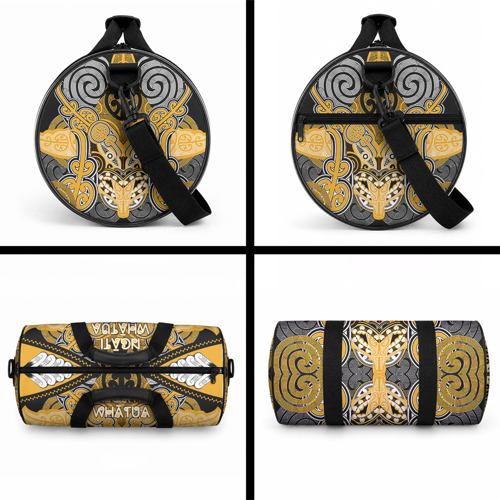 Aotearoa Iwi Ngati Whatua Duffle Bag Maori Kowhaiwhai Pattern