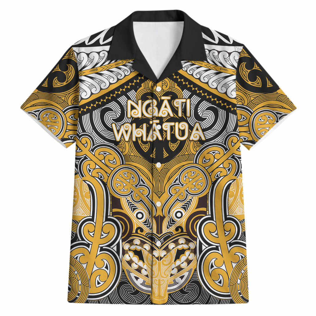 Aotearoa Iwi Ngati Whatua Personalised Hawaiian Shirt Maori Kowhaiwhai Pattern