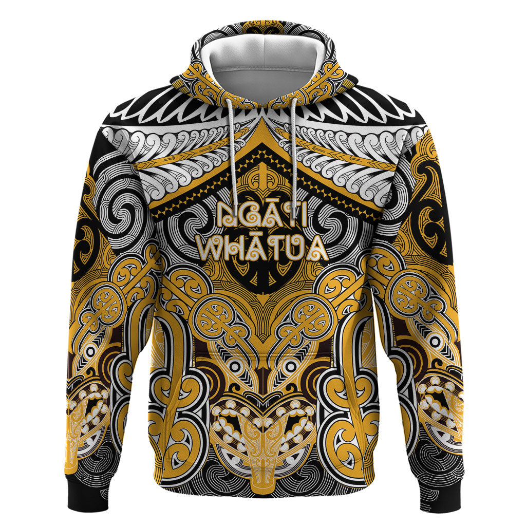 Aotearoa Iwi Ngati Whatua Personalised Hoodie Maori Kowhaiwhai Pattern