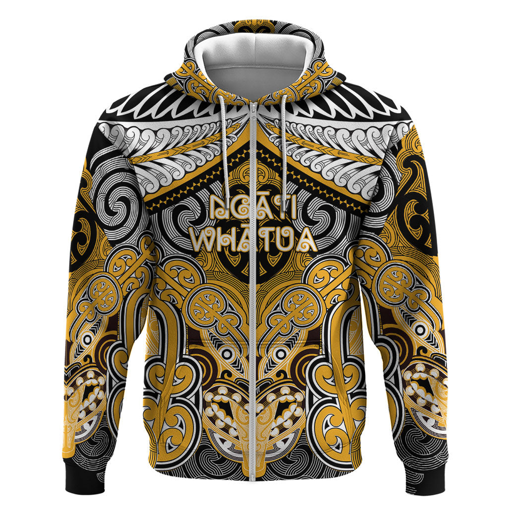 Aotearoa Iwi Ngati Whatua Personalised Hoodie Maori Kowhaiwhai Pattern