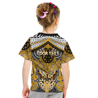 Aotearoa Iwi Ngati Whatua Personalised Kid T Shirt Maori Kowhaiwhai Pattern