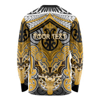 Aotearoa Iwi Ngati Whatua Personalised Long Sleeve Shirt Maori Kowhaiwhai Pattern