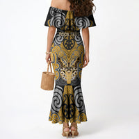 Aotearoa Iwi Ngati Whatua Personalised Mermaid Dress Maori Kowhaiwhai Pattern