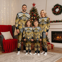 Aotearoa Iwi Ngati Whatua Personalised Christmas Pajama Set Maori Kowhaiwhai Pattern