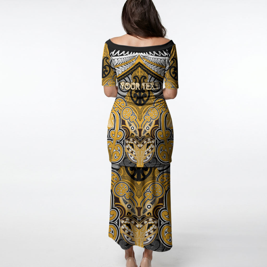 Aotearoa Iwi Ngati Whatua Personalised Puletasi Maori Kowhaiwhai Pattern