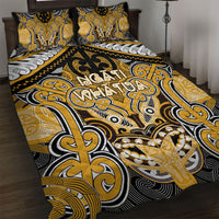 Aotearoa Iwi Ngati Whatua Quilt Bed Set Maori Kowhaiwhai Pattern