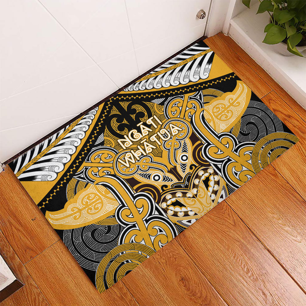 Aotearoa Iwi Ngati Whatua Rubber Doormat Maori Kowhaiwhai Pattern