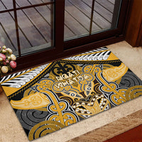 Aotearoa Iwi Ngati Whatua Rubber Doormat Maori Kowhaiwhai Pattern