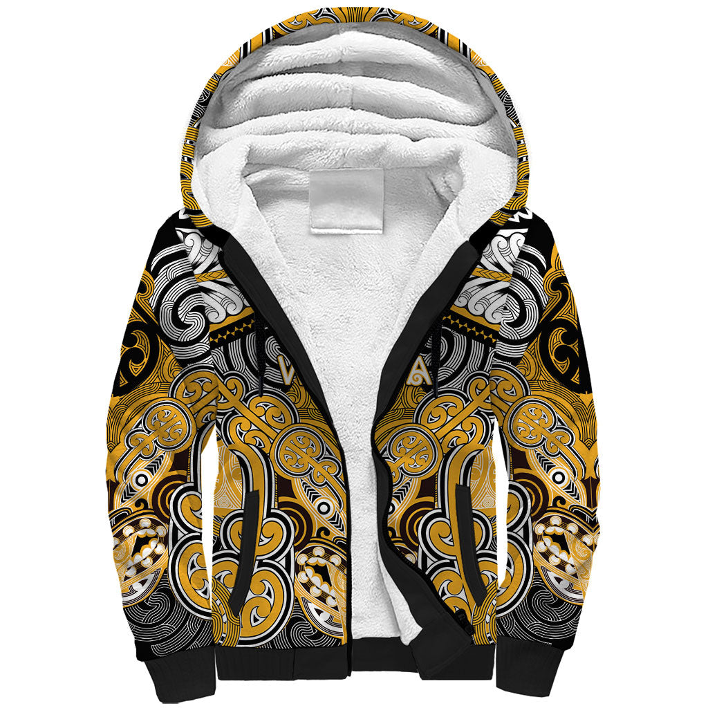 Aotearoa Iwi Ngati Whatua Personalised Sherpa Hoodie Maori Kowhaiwhai Pattern