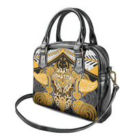 Aotearoa Iwi Ngati Whatua Shoulder Handbag Maori Kowhaiwhai Pattern