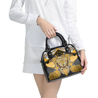 Aotearoa Iwi Ngati Whatua Shoulder Handbag Maori Kowhaiwhai Pattern