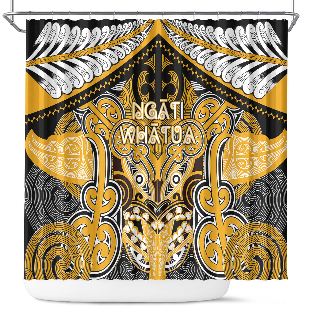 Aotearoa Iwi Ngati Whatua Shower Curtain Maori Kowhaiwhai Pattern