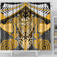 Aotearoa Iwi Ngati Whatua Shower Curtain Maori Kowhaiwhai Pattern