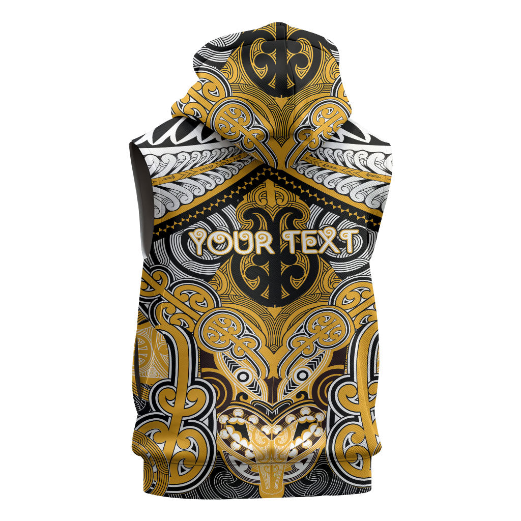 Aotearoa Iwi Ngati Whatua Personalised Sleeveless Hoodie Maori Kowhaiwhai Pattern