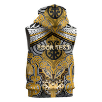 Aotearoa Iwi Ngati Whatua Personalised Sleeveless Hoodie Maori Kowhaiwhai Pattern