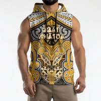 Aotearoa Iwi Ngati Whatua Personalised Sleeveless Hoodie Maori Kowhaiwhai Pattern