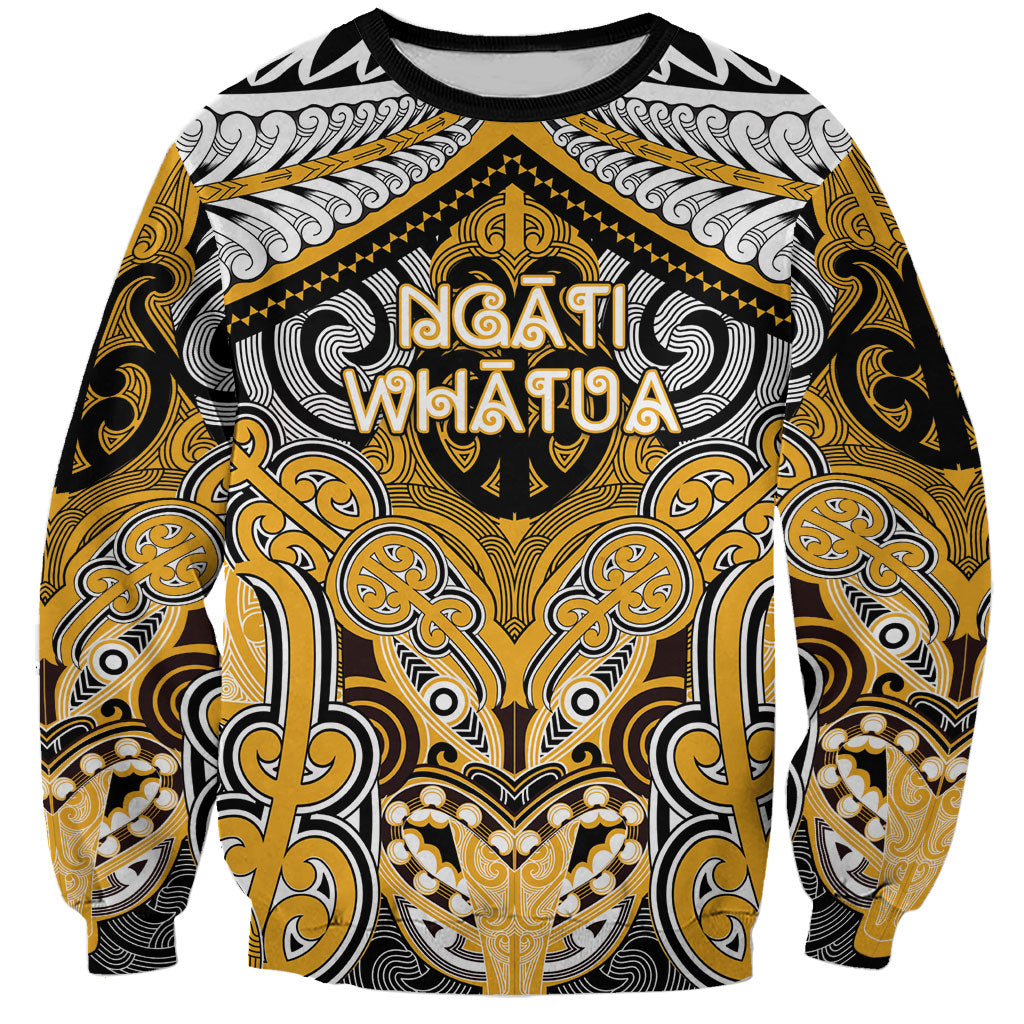 Aotearoa Iwi Ngati Whatua Personalised Sweatshirt Maori Kowhaiwhai Pattern