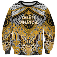 Aotearoa Iwi Ngati Whatua Personalised Sweatshirt Maori Kowhaiwhai Pattern