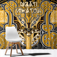 Aotearoa Iwi Ngati Whatua Window Curtain Maori Kowhaiwhai Pattern