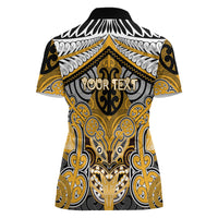 Aotearoa Iwi Ngati Whatua Personalised Women Polo Shirt Maori Kowhaiwhai Pattern