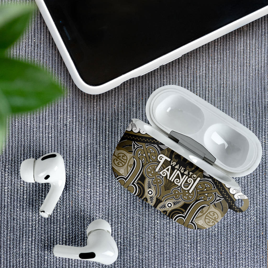 Aotearoa Iwi Waikato Tainui AirPods Case Maori Kowhaiwhai Pattern