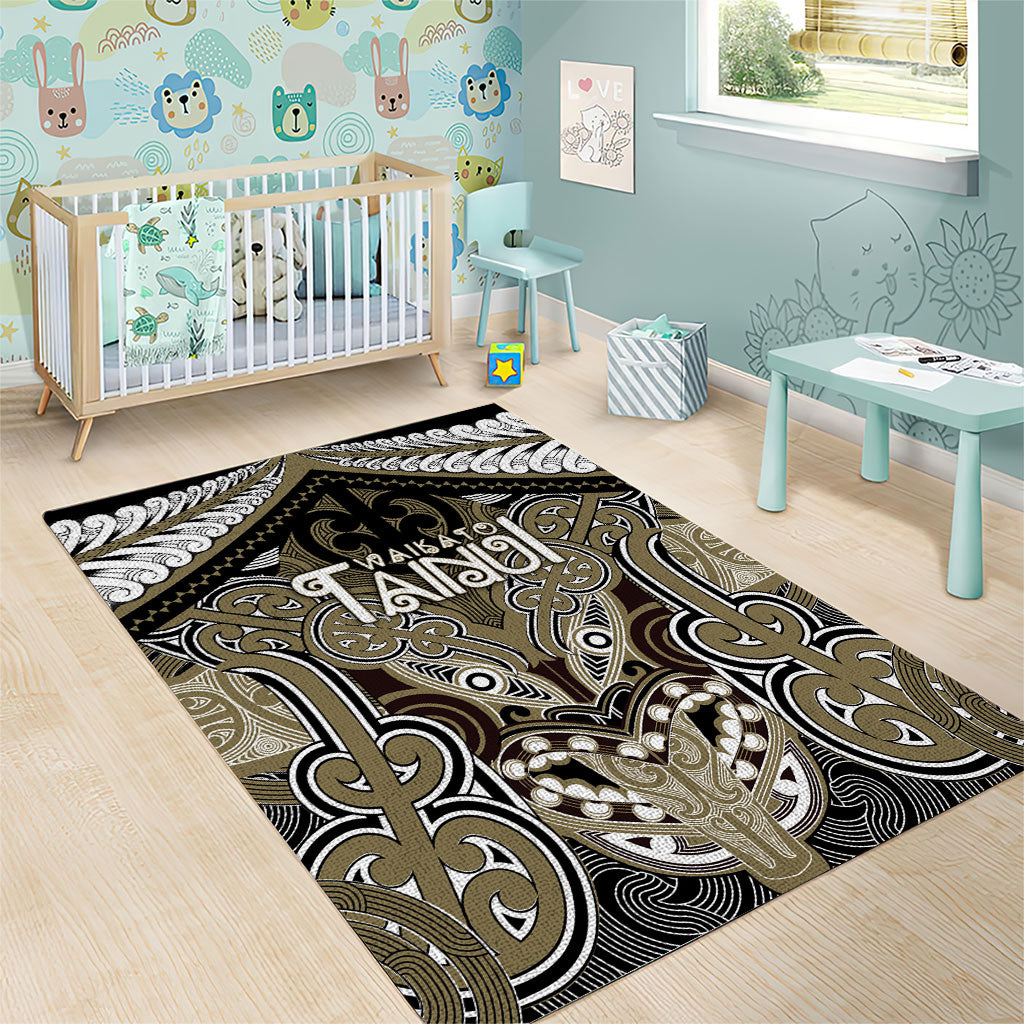 Aotearoa Iwi Waikato Tainui Area Rug Maori Kowhaiwhai Pattern