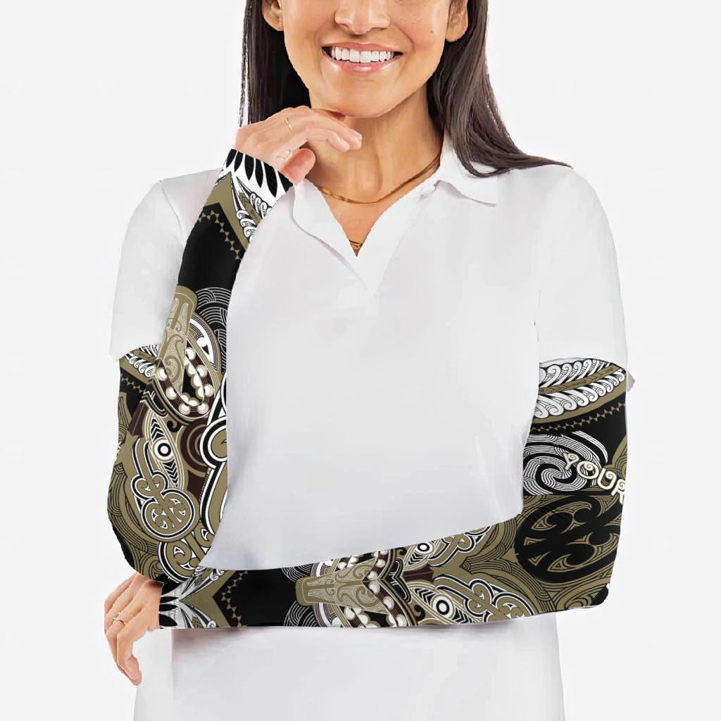Aotearoa Iwi Waikato Tainui Personalised Arm Sleeves Maori Kowhaiwhai Pattern