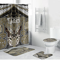 Aotearoa Iwi Waikato Tainui Bathroom Set Maori Kowhaiwhai Pattern