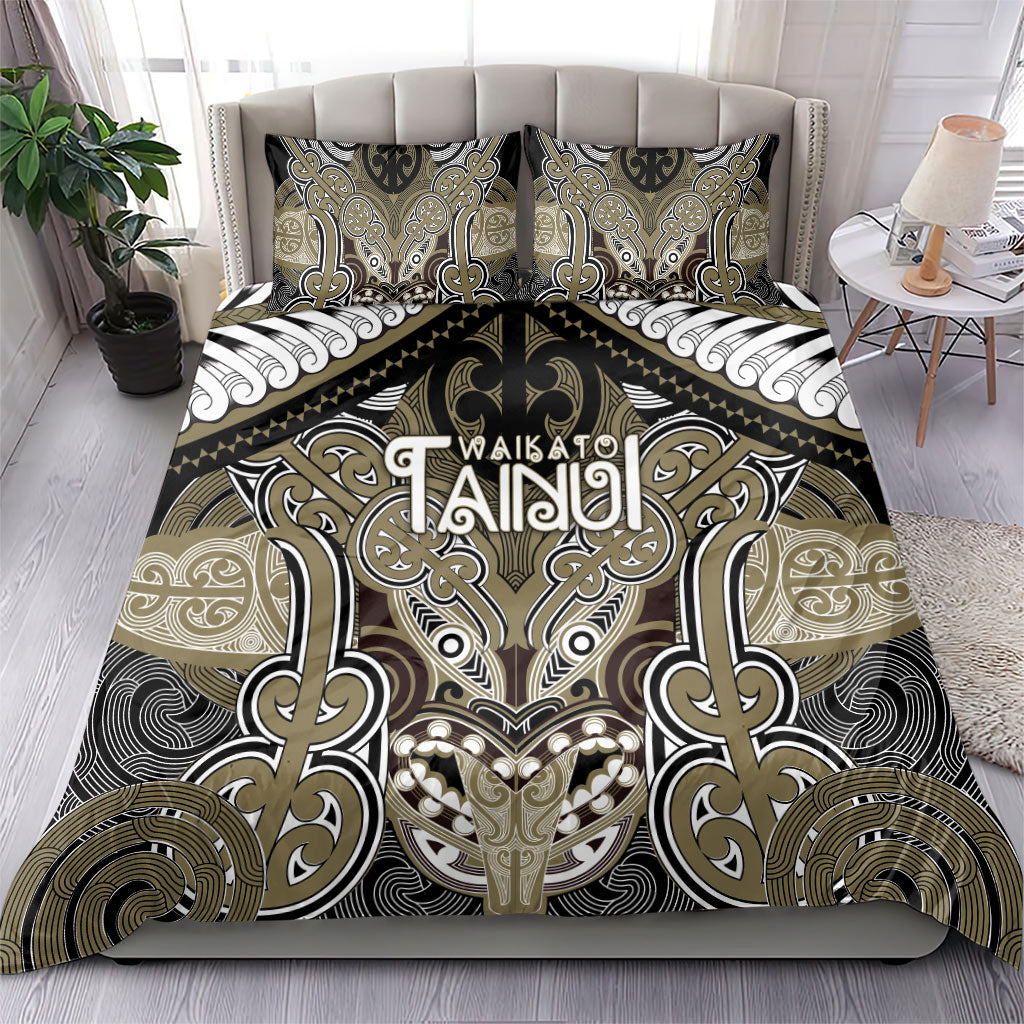 Aotearoa Iwi Waikato Tainui Bedding Set Maori Kowhaiwhai Pattern