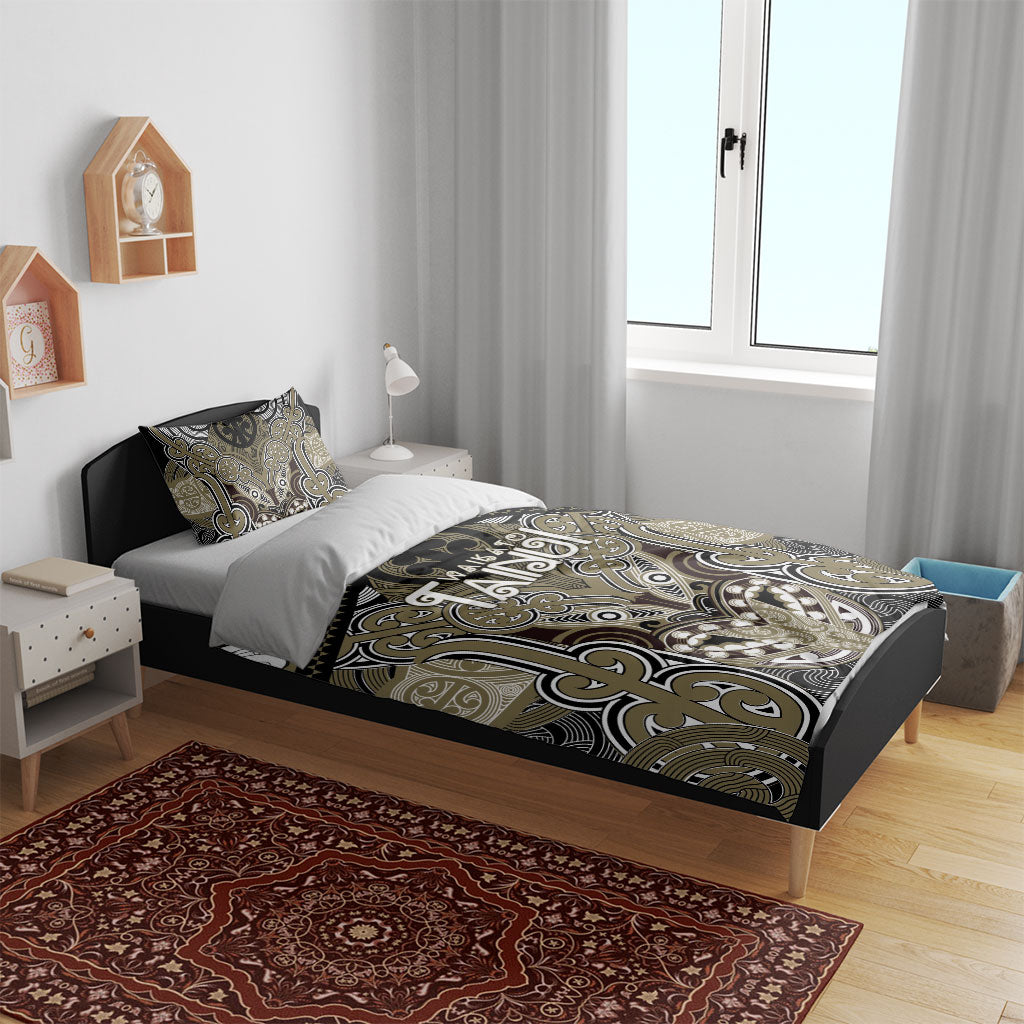Aotearoa Iwi Waikato Tainui Bedding Set Maori Kowhaiwhai Pattern