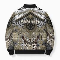 Aotearoa Iwi Waikato Tainui Personalised Bomber Puffer Jacket Maori Kowhaiwhai Pattern
