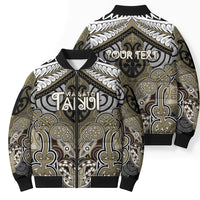 Aotearoa Iwi Waikato Tainui Personalised Bomber Puffer Jacket Maori Kowhaiwhai Pattern