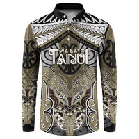 Aotearoa Iwi Waikato Tainui Personalised Button Sweatshirt Maori Kowhaiwhai Pattern