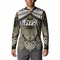 Aotearoa Iwi Waikato Tainui Personalised Button Sweatshirt Maori Kowhaiwhai Pattern