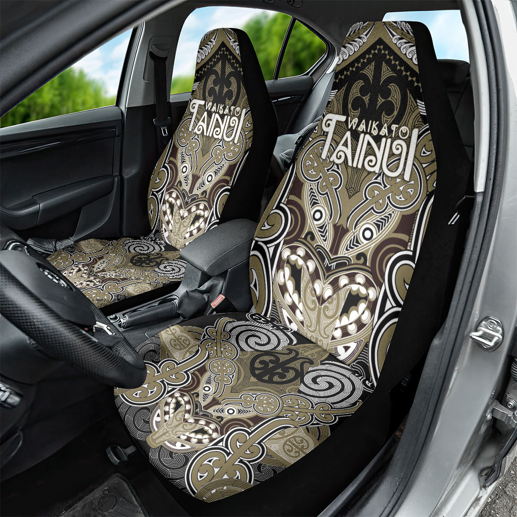 Aotearoa Iwi Waikato Tainui Car Seat Cover Maori Kowhaiwhai Pattern