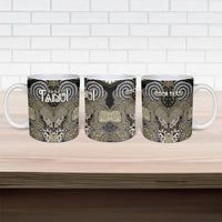 Aotearoa Iwi Waikato Tainui Personalised Ceramic Mug Maori Kowhaiwhai Pattern