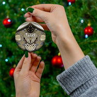 Aotearoa Iwi Waikato Tainui Personalised Ceramic Ornament Maori Kowhaiwhai Pattern