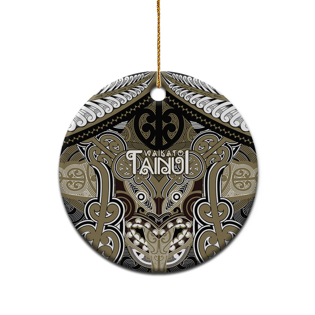 Aotearoa Iwi Waikato Tainui Personalised Ceramic Ornament Maori Kowhaiwhai Pattern