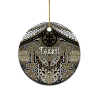 Aotearoa Iwi Waikato Tainui Personalised Ceramic Ornament Maori Kowhaiwhai Pattern