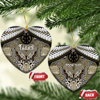 Aotearoa Iwi Waikato Tainui Personalised Ceramic Ornament Maori Kowhaiwhai Pattern