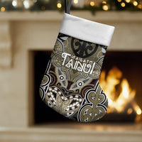 Aotearoa Iwi Waikato Tainui Personalised Christmas Stocking Maori Kowhaiwhai Pattern