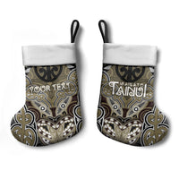 Aotearoa Iwi Waikato Tainui Personalised Christmas Stocking Maori Kowhaiwhai Pattern
