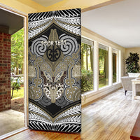 Aotearoa Iwi Waikato Tainui Personalised Door Cover Maori Kowhaiwhai Pattern