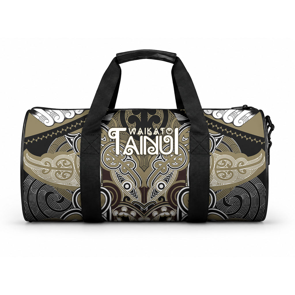 Aotearoa Iwi Waikato Tainui Duffle Bag Maori Kowhaiwhai Pattern
