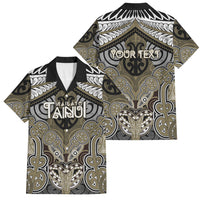 Aotearoa Iwi Waikato Tainui Personalised Family Matching Tank Maxi Dress and Hawaiian Shirt Maori Kowhaiwhai Pattern