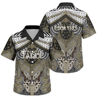 Aotearoa Iwi Waikato Tainui Personalised Family Matching Tank Maxi Dress and Hawaiian Shirt Maori Kowhaiwhai Pattern