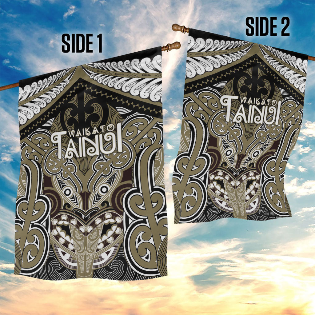 Aotearoa Iwi Waikato Tainui Garden Flag Maori Kowhaiwhai Pattern