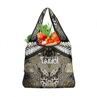 Aotearoa Iwi Waikato Tainui Grocery Bag Maori Kowhaiwhai Pattern