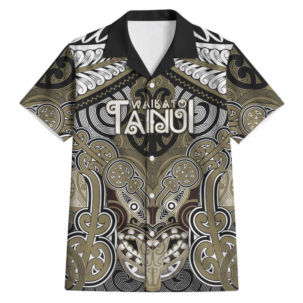 Aotearoa Iwi Waikato Tainui Personalised Hawaiian Shirt Maori Kowhaiwhai Pattern